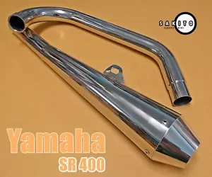 Fit Yamaha SR400 SR500 Exhaust + pipe Set STAINLESS **sa3384** - Picture 1 of 5