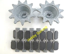 Rare 1/8 M1A2 Abrams METAL TRACK w/ Sprockets Set US Main Battle Tank R/C - Picture 1 of 20