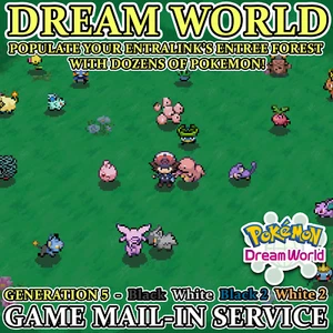 Pokemon Black (2) and White (2) Restore Dream World Mail-In Distribution Service - Picture 1 of 24