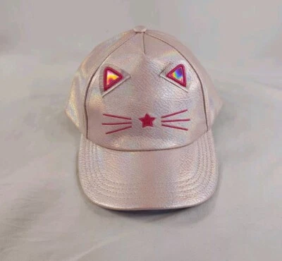 Elli by Cappelli Rosa Gato Sombrero Orejas Brillante Arco Iris Niñas Mujeres Ajustable Foto 1 de 4