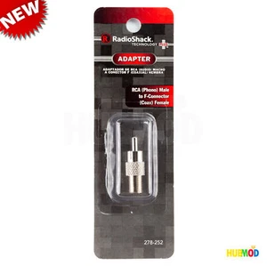 10 F-Type Jack Female RCA Plug Male Adapter Connector Coax Cable TV Antenna CCTV - Picture 1 of 4