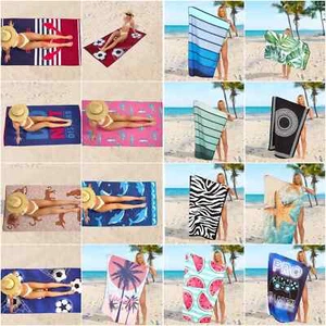 Large Beach Towel Jumbo Bath Sheet Travel Sports Camping Lightweight Bath Towels - Picture 1 of 71