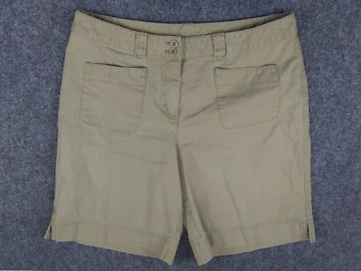 Pantalones Cortos Jill Mujer 6 Beige Tostado Caqui Chino 100% Algodón Foto 1 de 4