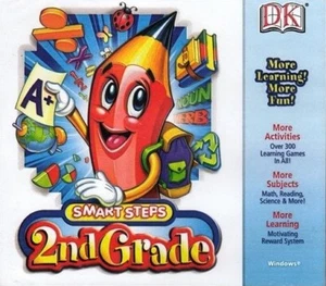 DK Smart Steps 2nd Grade Pc Mac Brand New Cd Sealed In Paper Sleeve XP - Picture 1 of 2