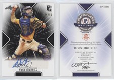 2021 Leaf Perfect Game National Showcase Black /50 Ross Highfill #BA-RH1 Auto