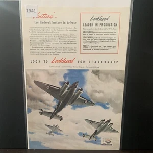 Anuncio publicitario vintage de Lockheed Hudson’s Brother 1941 - Imagen 1 de 3
