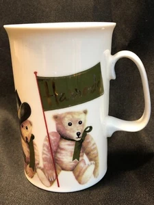 Taza china vintage Harrods Knightsbridge unisex de oso de peluche blanco estampado hueso fino - Imagen 1 de 6