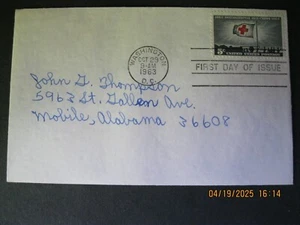 US - 1963 International Red Cross FDC - Scott #1239 - Picture 1 of 2