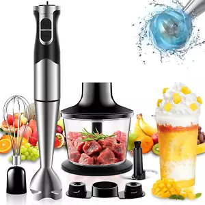 4-In-1 Electric Stick Blender 1000W Stepless Speed Immersion Hand Blender Stainl - Picture 1 of 9