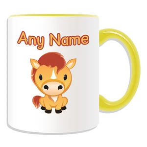 Personalised Gift Horse Mug Money Box Cup Customise Name Tea Coffee Silly Pony - Picture 1 of 20
