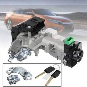 1X Ignition Switch Cylinder Lock Trans W/2 Keys For Honda Accord CRV 35100SDAA71 - Picture 1 of 6