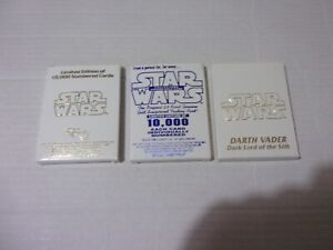 Star Wars 3 Score Board Limited Edition Gold Leaf Trading Cards With Boxes