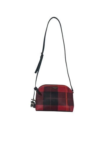 Borsa a tracolla Kate Spade rossa a quadri con cupola