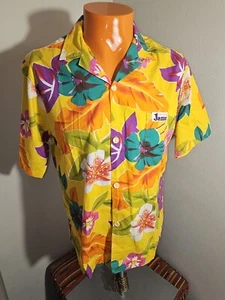 A6 Vintage 80s Surf Line Hawaii Original Jams Size Medium Men Button-Up Shirt - Picture 1 of 8