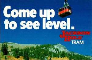 Unposted Post Card Jackson Hole Tram In Teton Village To Rendezvous Mountain WY - Picture 1 of 2