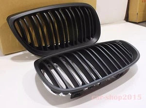 Front Kidney Grille Matte Black M4 Style For BMW E92 E93 328i 335i M3 2DR 07-10 - Picture 1 of 5