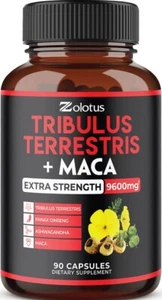 Tribulus Terrestris + Maca 9600mg Per Capsule 3 Months Supply Highest Potency - Picture 1 of 7