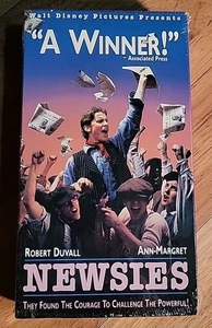 Newsies VHS Tape ~ Robert Duvall Ann-Margret Walt Disney New & Sealed Video - Imagen 1 de 4