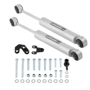 Dual Steering Stabilizer for Jeep Wrangler TJ LJ 1997-2006 Cherokee XJ 1984-2001 - Picture 1 of 17
