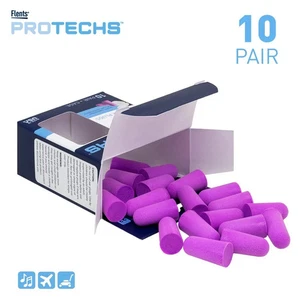 Flents Foam Ear Plugs 10 Pair with Case for Sleeping Snoring Loud Noise Trave... - Picture 1 of 6