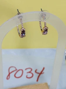 Hoop Earrings Bomb Party Fashion Jewelry Chic RBP Rose Gold P - Picture 1 of 7