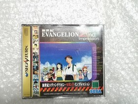 SEGA Sega Saturn Neon Genesis Evangelion Second Impression Game Software Used !