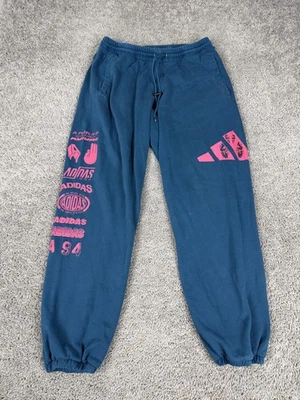 Pantalones Adidas Para Hombre Grandes Azul Rosa Gráfico Logo Polar Sudadera Joggers FJ4664 Foto 1 de 4