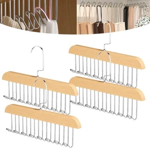 Anti Slip Multi Hook Coat Racks 4 Pack,360 Degree Space Saving Hangers with 8... - Picture 1 of 7