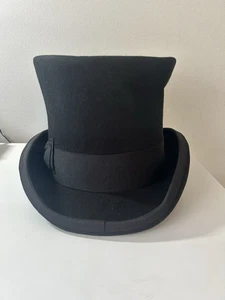Hats in Belfry John Bull Quality Top Hat Black Size XXL New With Tag - Picture 1 of 7
