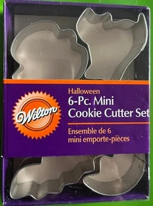 ¡NUEVO!~Paquete de fiesta de Halloween Decoración~Wilton Juego de mini cortador de galletas de 6 piezas - Imagen 1 de 1