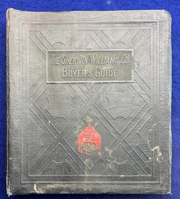 1925 Sherwin Williams Complete Buyers Guide Counter Book Paint Chip Sample - Image 1 of 4
