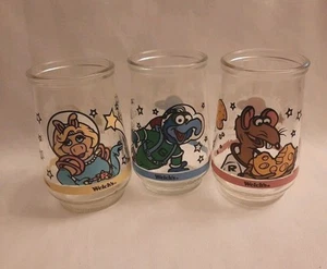 3 Welch's Jelly Glasses Muppets in Space Miss Piggy, Gonzo, Rizzo Collectibles - Picture 1 of 7