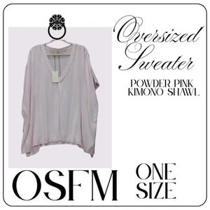 a new day ärmelloser Pullover Damen ONE SIZE Boho Flieder Schal Kimono Pulli Oberteil - Bild 1 von 5