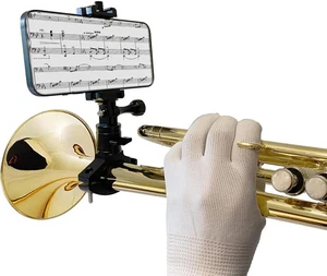 Musical Instrument Phone Stand for Low Brass Lyre,Mount Your to Black - Picture 1 of 8