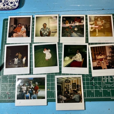 Lote de 10 Fotos Polaroid De Colección Vida Aleatoria en América Nostalgia Histórica Foto 1 de 4