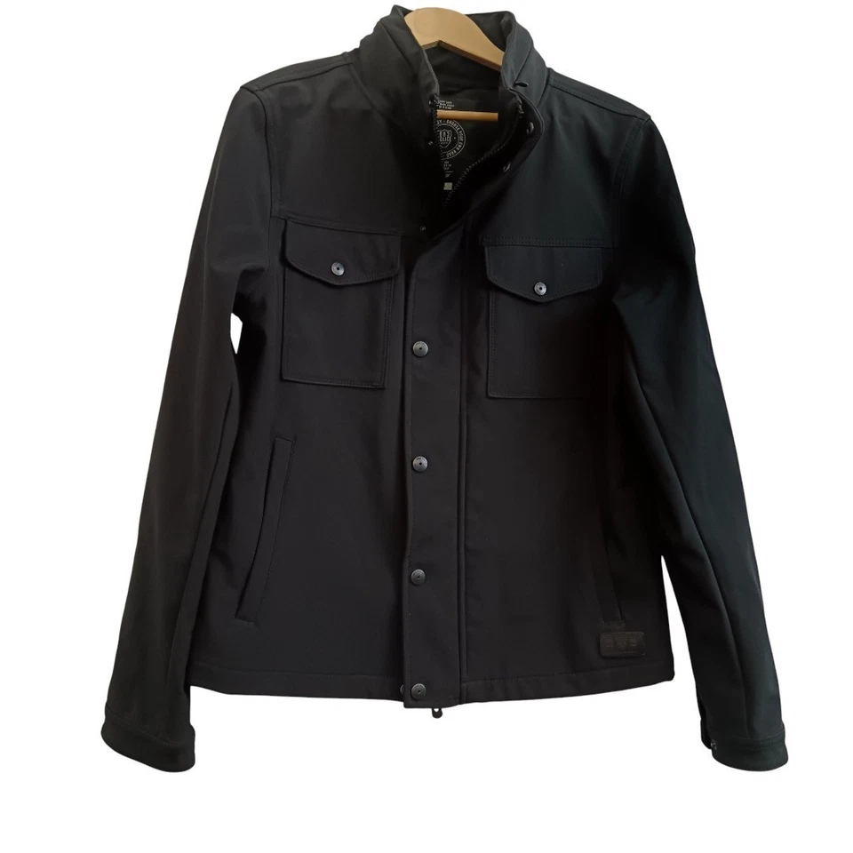 883 Police "Arvin" Negro Resistente Denim Informal Hombre Chaqueta Reino Unido Grande-Preciado Foto 1 de 4