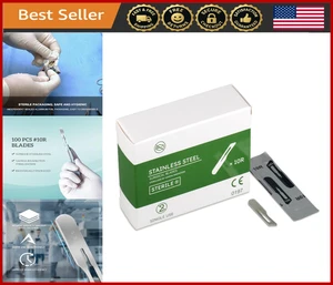 Sterile 10R Chirurgische Klingen, Edelstahl Dermaplaning, Box mit 100 - Bild 1 von 7
