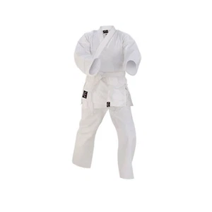 SPORTS Junior Bambini Karate Uniforme Suit Abbigliamento Policotone Bianco Belt - Picture 1 of 5