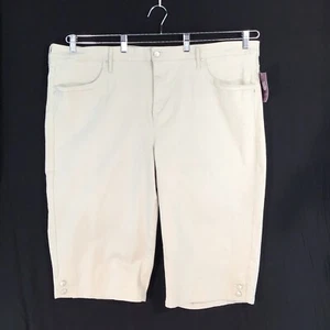 Gloria Vanderbilt NEW Kaia Skimmer Women's 24W Khaki Denim All-Around Slimming - Picture 1 of 17