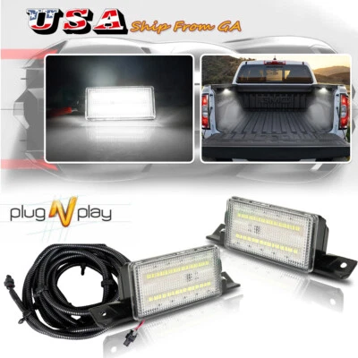 2x Luz de carga LED completa para plataforma de camioneta para Chevy Silverado GMC Sierra 16-19 + cableado Foto 1 de 4