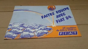 DOCUMENTATION CONCESSION FIAT GAMME 1984 BON ETAT - Bild 1 von 1
