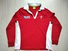 Rugby Union Wales World Cup 2015 home shirt red long sleeves size M, KIN