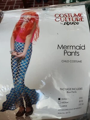 Disfraz de cola de sirenita para niños aleta legging pantalones verde niño pequeño 1 4-6 Foto 1 de 4