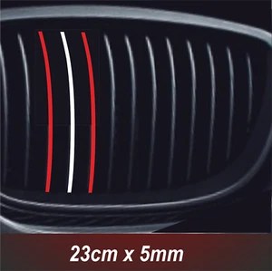 23 x 5mm Nieren 6 Aufkleber Nierenaufkleber Türkei 2x Rot / 2x Weiß / 2x Rot  - Bild 1 von 2