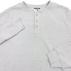 The North Face Terrain Waffle Henley in Meld Gray Heather Mens Size Large - Picture 1 of 10