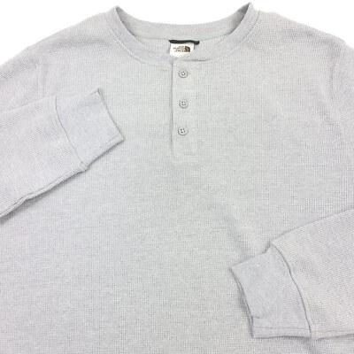 The North Face Terrain Waffle Henley en gris jaspeado fundido para hombre talla grande Foto 1 de 4