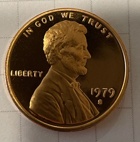 1979 S Proof Lincoln Cent From Proof Set With Free Shipping Cover