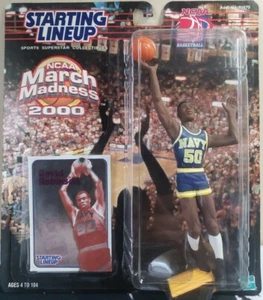 2000 NCAA March Madness David Robinson azul marino alineación inicial SLU Kenner Hasbro - Imagen 1 de 4