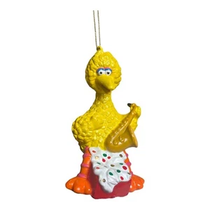 Kurt Adler Sesame Street Big Bird With Saxophone Ornament 4 inch - Picture 1 of 4