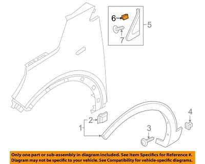 Оригинальный нижний зажим для отделки люка задней двери KIA 16-18 Sorento 87702H1000 - Изображение 1 из 2
